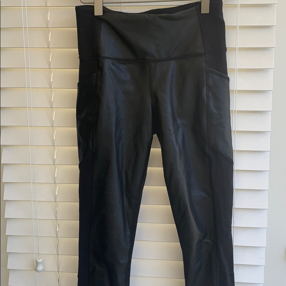 Athleta Faux Leather Leggings